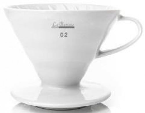 قمع ترشيح القهوة v60 أبيض لاباريستا حجم v02