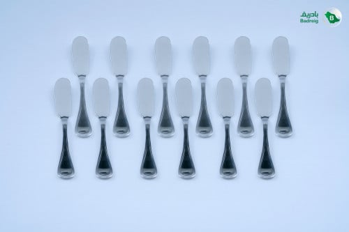 سكينة زبدة سادة استانلس ستيل مصري 12 حبة