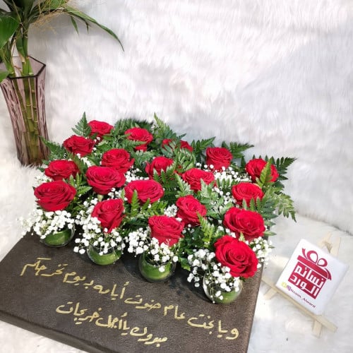 توزيعات بالورد على فازات قزاز سعر الحبه