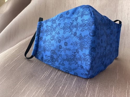 كمامة ازرق واسود #25