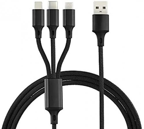 كيبل شاحن متعدد-Iphone,type-c, Galaxy