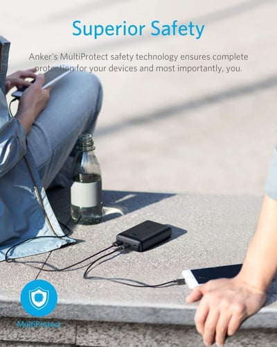 شاحن متنقل أنكر باور كور سيليكت 10000 مخرجين بتقني...