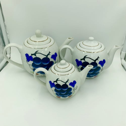 ابريق برسلان نقش عنب ازرق