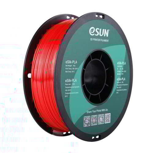 eSUN eSilk-PLA (Red) 3D Filament 1.75Ø, 1kg