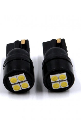 جوز لمبات ليد كبس ابيض