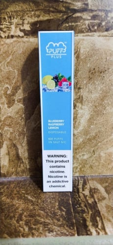 سحبة جاهزة بنكهة توت ازرق و ليمون بارد 800 موشة Pu...