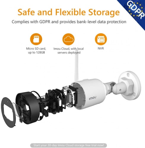 كاميرا مراقبة دهوا G42N واي فاي خارجية بدقة 4 ميجا...