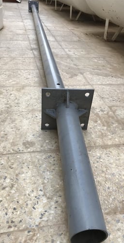 ماسورة مروحة 4 متر 3 بوصة