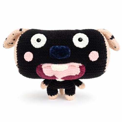 دميه خداديه شكل كلب لون بني