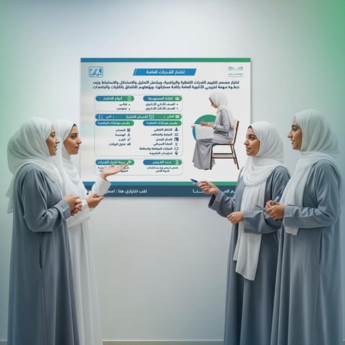 تصميم لوحة اختبار القدرات