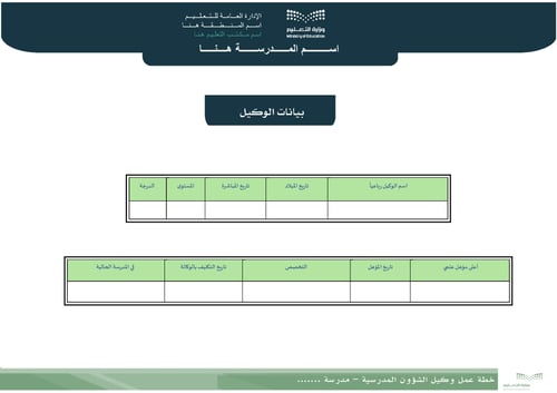 متابعة خطة عمل وكيل الشؤون المدرسية