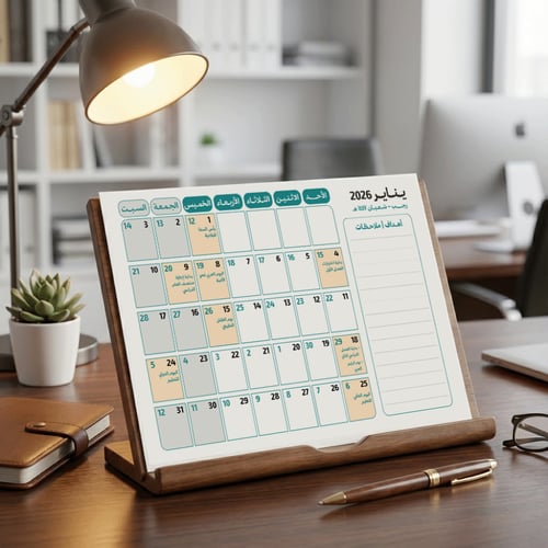 تقويم ميلادي هجري 2026