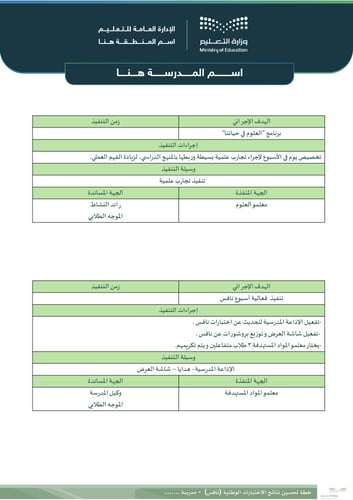 خطة تحسين نافس