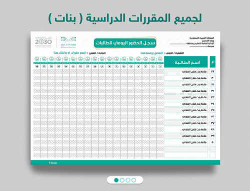 رابط كشف الحضور والغياب 2