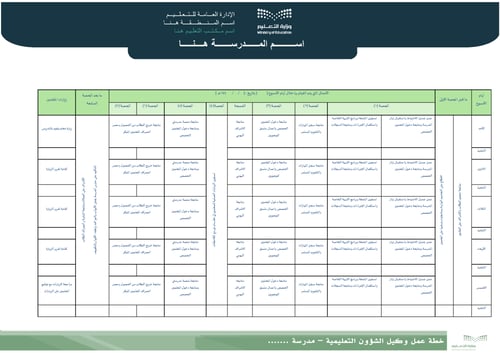 متابعة خطة عمل وكيل الشؤون التعليمية