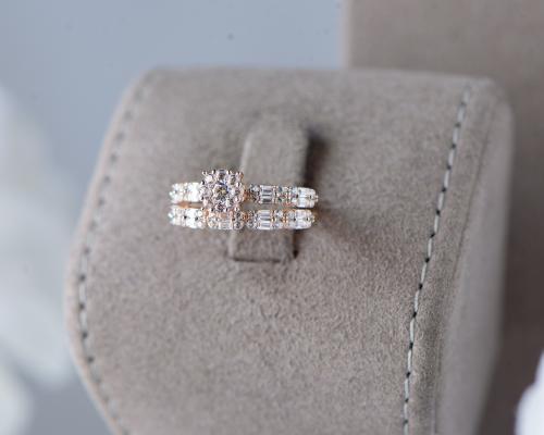 تونز ذهب روزقولد عيار 18 تصميم ألماس