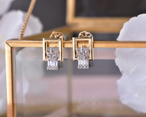 حلق ذهب عيار 18