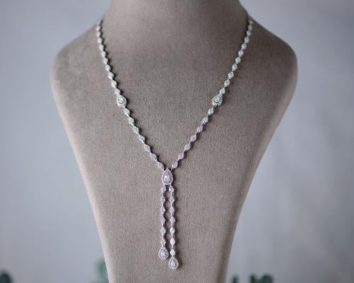 سبحة ذهب أبيض عيار 18