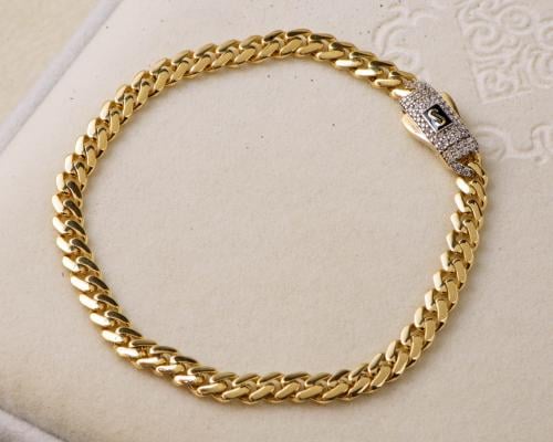 انسيال (سلسال يد) MONACO ذهب عيار 18