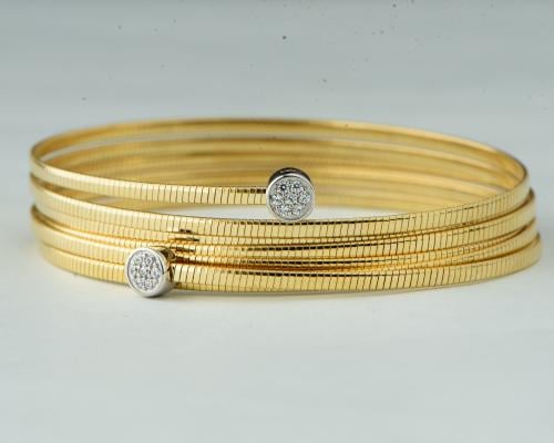 سوارة إيطالية ملكية ذهب عيار 18