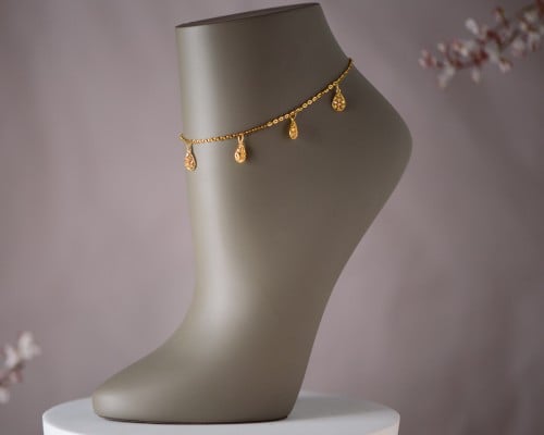 خلخال ذهب عيار 21