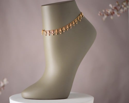 خلخال ذهب عيار 21