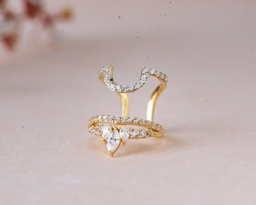 خاتم أنامل ذهب عيار 18 مقاس 1 هندي