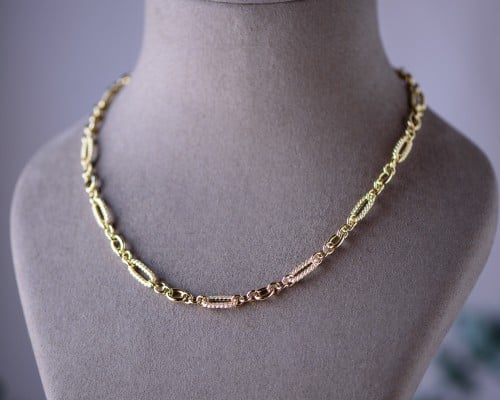 عقد ذهب عيار 18 (الطول: 50 سم)