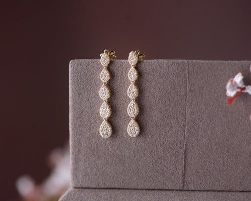 حلق ذهب عيار 18