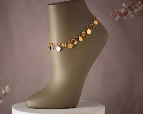 خلخال ذهب عيار 21