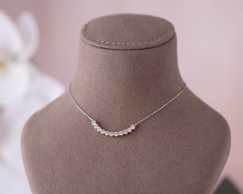 تشوكر تنس ناعم ذهب أبيض عيار 18