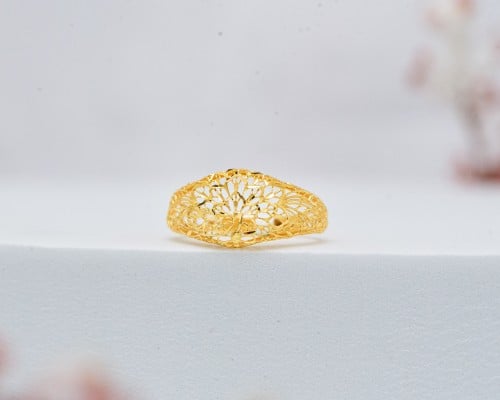 خاتم ذهب عيار 21