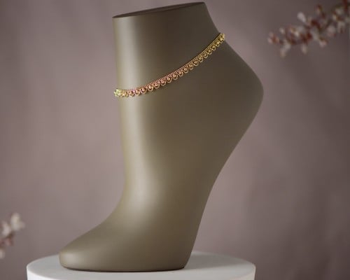 خلخال ذهب عيار 18