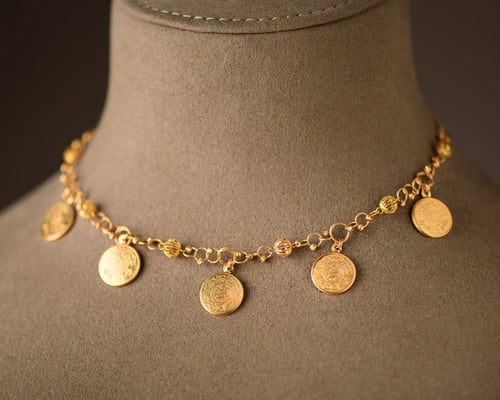 طقم ذهب عيار 21