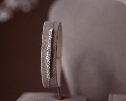 طقم تنس ذهب أبيض عيار 18