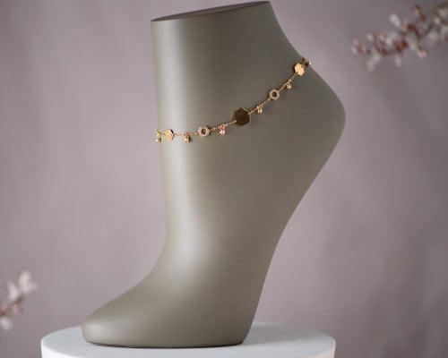 خلخال ذهب عيار 21