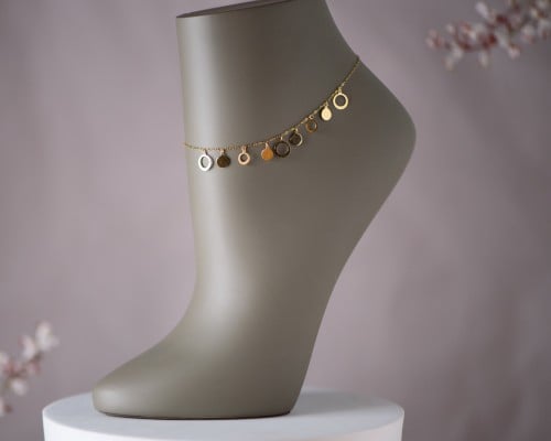 خلخال ذهب عيار 18