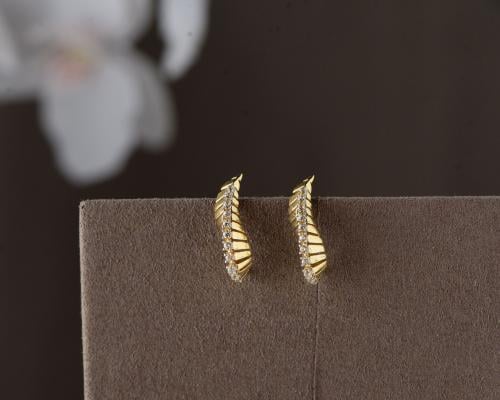 حلق ذهب عيار 18