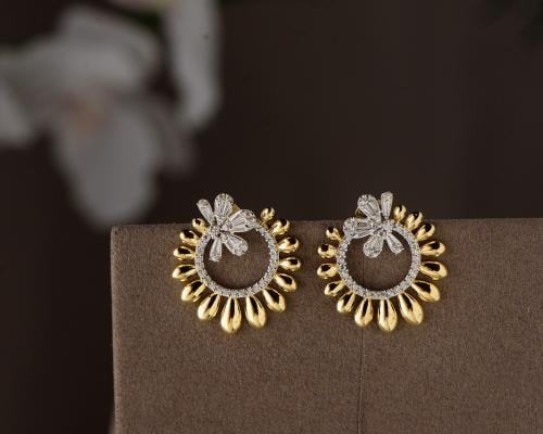 حلق ذهب عيار 18