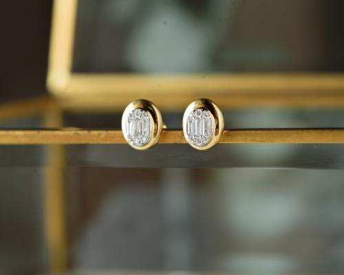 حلق ذهب عيار 18