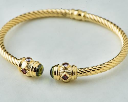 سوارة إيطالية فاخرة ذهب عيار 18