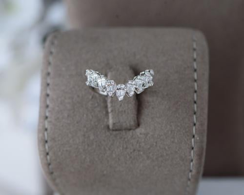 خاتم ذهب أبيض عيار 18