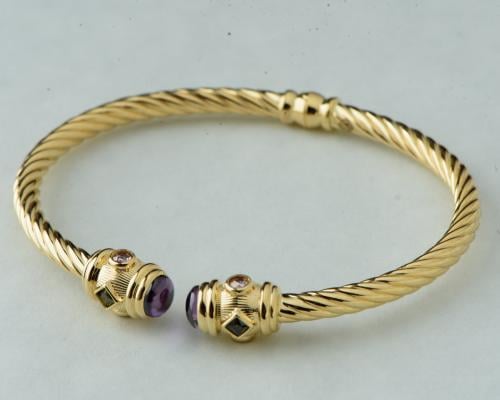 سوارة إيطالية فاخرة ذهب عيار 18