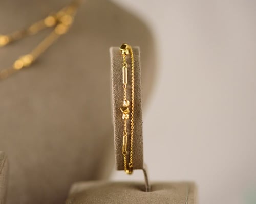 طقم ذهب عيار 21