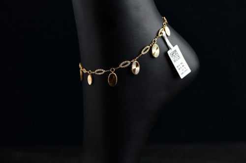 خلخال لازوردي عيار 21