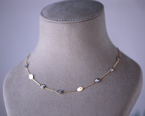 عقد ذهب عيار 18 (الطول: 45 سم)