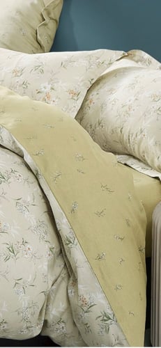 مفرش نفر ونص قطن طبيعي 100% 4 قطع