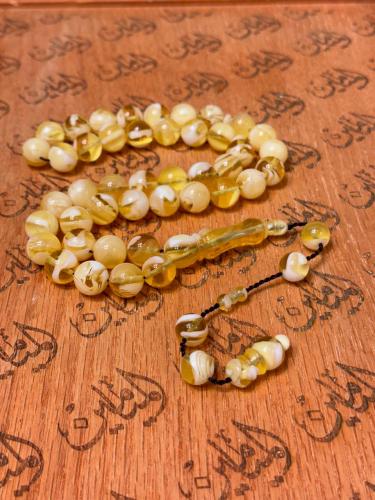 سبحة بكلايت خام امريكي خراطة نظيف رنه وصوت وكثافه...