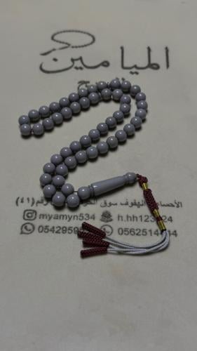 سبحة بكلايت قص مدور المقاس 10 ملي عدد الخرز 51 خرز...