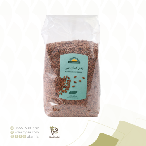 بذر الكتان بني 500 جرام (ارض الطبيعة)